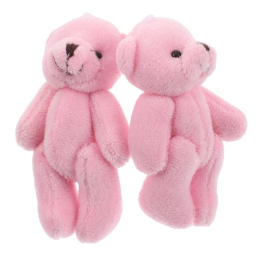 minkissy 2 Stück Mini Plüschbären Realistische Kleine Stofftiere für Puppenhaus Miniatur Szenen Weiche Kuscheltiere Geeignet Sammelfiguren von minkissy
