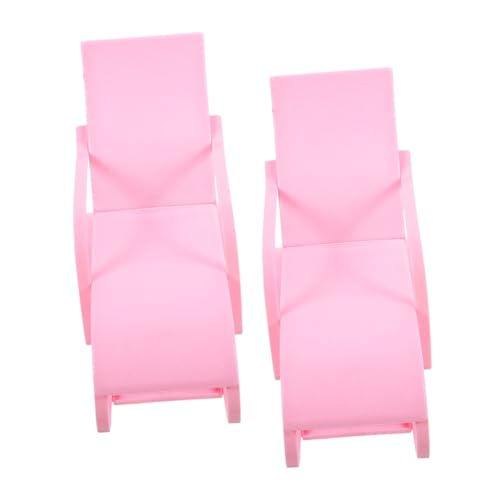 minkissy 2 Stück Mini Strandstuhl Puppenstuhl Leicht und Robust Realistische Details Kompakt und Praktisch als Deko für Puppen Kinderfreundlich für Indoor und Outdoor von minkissy