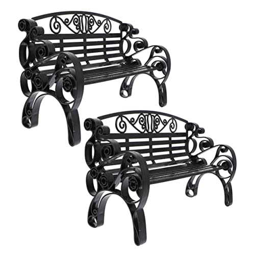 minkissy 2 Stück Miniatur Bankmodelle für Puppenhäuser Dekorative Möbel Accessoires für Fotorequisiten Schwarzes Design für Miniaturprojekte minkissy 2 Stück Miniatur Bankmodelle für Puppenhäuser Dekorative Möbel Accessoires für Fotorequisiten Schwarzes Design für Miniaturprojekte von minkissy
