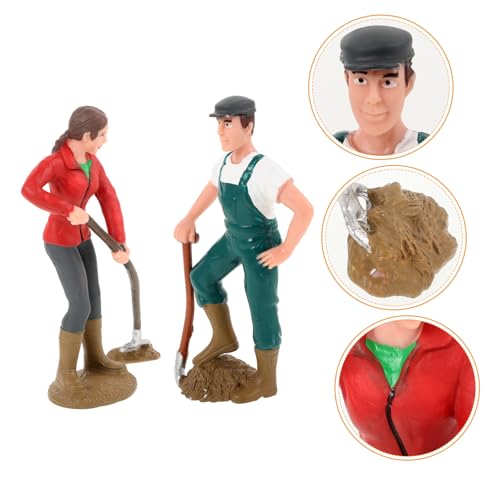minkissy 2 Stück Miniatur Bauernfigur Farmer Dekoration für Mikro Landschaften Realistische Modellfiguren für Garten und Sandkasten Detailgetreu und Bruchsicher minkissy 2 Stück Miniatur Bauernfigur Farmer Dekoration für Mikro Landschaften Realistische Modellfiguren für Garten und Sandkasten Detailgetreu und Bruchsicher von minkissy