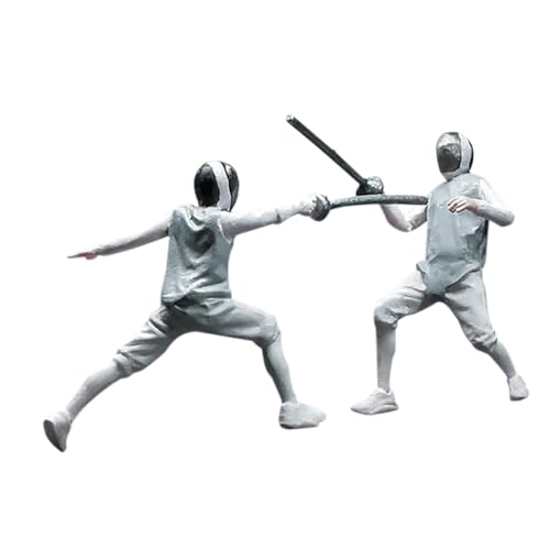 minkissy 2 Stück Miniatur Fechten Figuren Detailreiche Mini Fencing Modelle für Diorama Realistische Miniatur Menschen für Puppenhaus und Modellbau Szenen minkissy 2 Stück Miniatur Fechten Figuren Detailreiche Mini Fencing Modelle für Diorama Realistische Miniatur Menschen für Puppenhaus und Modellbau Szenen von minkissy