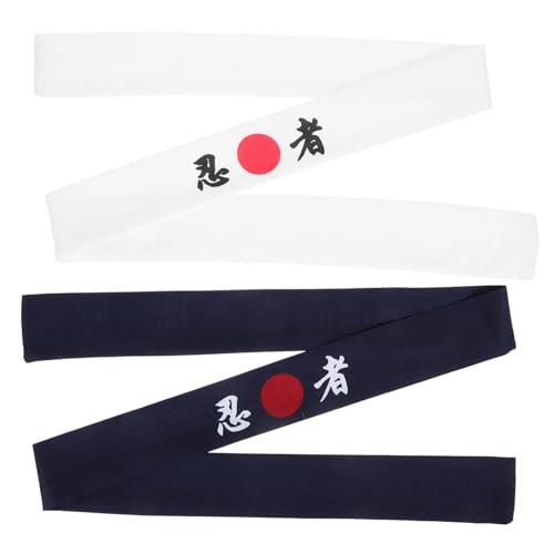 minkissy 2 Stück Ninja-kapuze Kostüm Ninja-stirnbänder Für Männer Sushi Ninja-stirnband Ninja-bandana Küche Stirnband Ninja-küche Dekorative Karate-stirnbänder Baumwolle minkissy 2 Stück Ninja-kapuze Kostüm Ninja-stirnbänder Für Männer Sushi Ninja-stirnband Ninja-bandana Küche Stirnband Ninja-küche Dekorative Karate-stirnbänder Baumwolle von minkissy