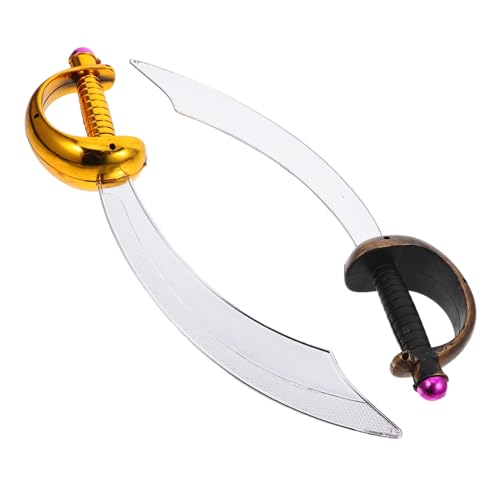 minkissy 2 Stück Piratenmesser Spielzeugschwert Kostüm Plastikschwerter Für Piratenschwert Spielzeugschwert Plastikschwert Pirat Piratenschwert Piratenschwerter von minkissy