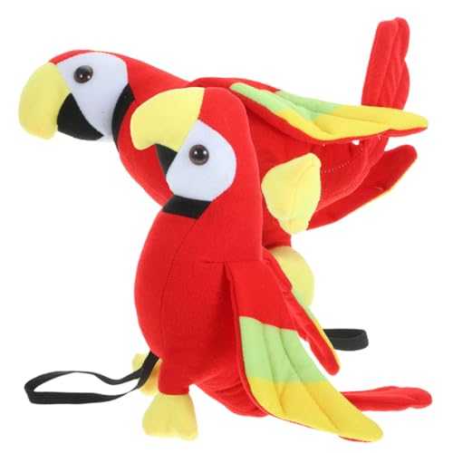 minkissy 2 Stück Plüsch Papagei Schulter Cartoon Vogel Kostümzubehör für Piratenpartys Realistische Deko für Erwachsene für Kostüme und Rollenspiele von minkissy