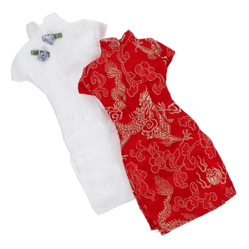 minkissy 2 Stück Puppen Cheongsam Kleid Chinesische Mode für Puppen Retro Design Einfach Auszuziehen für Puppenliebhaber für Geburtstage und Feiertage minkissy 2 Stück Puppen Cheongsam Kleid Chinesische Mode für Puppen Retro Design Einfach Auszuziehen für Puppenliebhaber für Geburtstage und Feiertage von minkissy