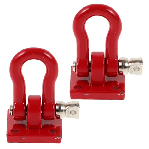 minkissy 2 Stück Rc Auto Abschlepphaken Metall Rescue Buckles für Crawler Modellfahrzeuge Zubehör zur Modifikation und Aufwertung von Spielzeugautos von minkissy