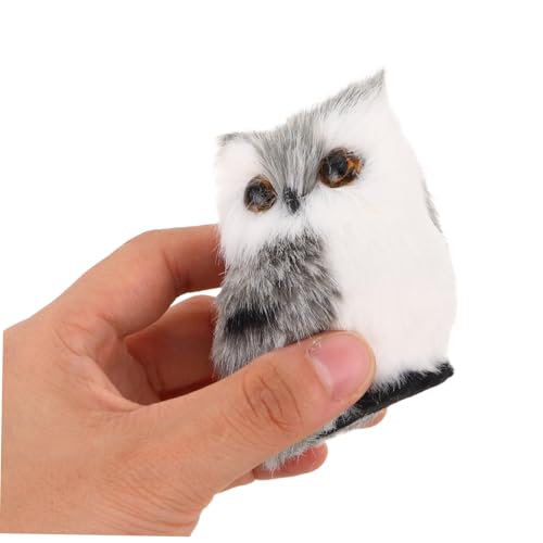 minkissy 2 Stück Realistische Eulen Plüschtiere Weiche Stofftiere als Dekorative Geschenkidee für Jungen und Mädchen Vielseitig Einsetzbar für Kinderzimmer Büro und Partydeko von minkissy