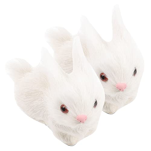 minkissy 2 Stück Realistische Furry Kaninchen Dekofiguren aus Plüsch Lebensechte Simulation Weiche Kuschelhasen für Wohn und Gartendekoration Leichtes Langlebiges Frühlings Ornament minkissy 2 Stück Realistische Furry Kaninchen Dekofiguren aus Plüsch Lebensechte Simulation Weiche Kuschelhasen für Wohn und Gartendekoration Leichtes Langlebiges Frühlings Ornament von minkissy