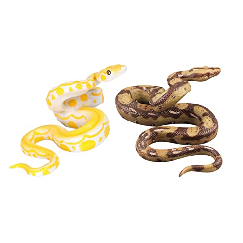 minkissy 2 Stück Realistische Gummischlangen Detailgetreue Fake Snake Modelle Pädagogische Requisiten für Halloween Party Dekoration Lernspielzeug und Scherzartikel minkissy 2 Stück Realistische Gummischlangen Detailgetreue Fake Snake Modelle Pädagogische Requisiten für Halloween Party Dekoration Lernspielzeug und Scherzartikel von minkissy