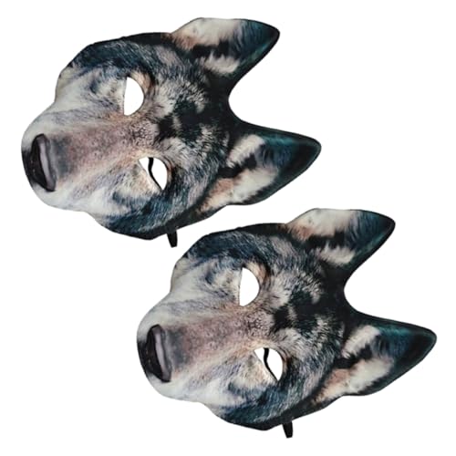 minkissy 2 Stück Realistische Halloween Tiermaske für Kostümpartys Karneval Cosplay Wiederverwendbar Einfach zu Reinigen minkissy 2 Stück Realistische Halloween Tiermaske für Kostümpartys Karneval Cosplay Wiederverwendbar Einfach zu Reinigen von minkissy