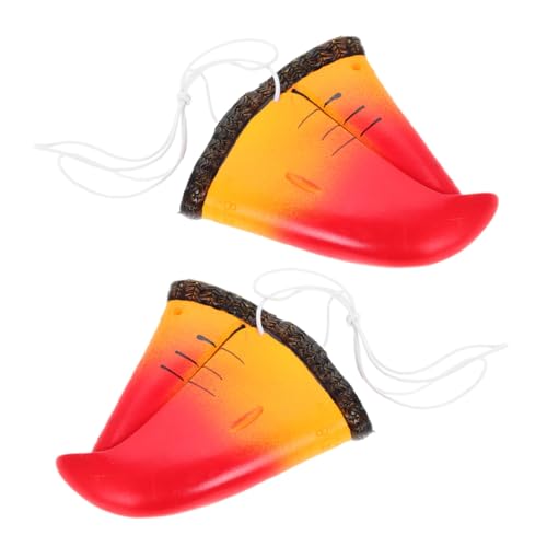 minkissy 2 Stück Realistische Papageien nasenmaske Leichtes Komfortables Tier kostümzubehör für Halloween Cosplay Fasching Wiederverwendbare Vogelschnabel partydekoration von minkissy
