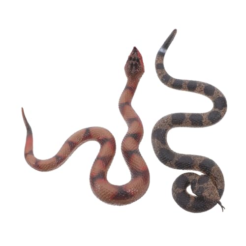 minkissy 2 Stück Realistische Schlange Lebensnahe Rattlesnake für Garten Deko Pranks und Halloween Feiern für Kreative Einsätze minkissy 2 Stück Realistische Schlange Lebensnahe Rattlesnake für Garten Deko Pranks und Halloween Feiern für Kreative Einsätze von minkissy