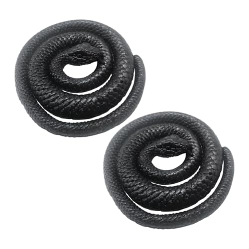 minkissy 2 Stück Realistische Schwarze Schlangenmodelle aus TPR Flexible Simulation für Halloween Kreative Schlangendeko und Edukatives Desktop Adornments Kindersicher minkissy 2 Stück Realistische Schwarze Schlangenmodelle aus TPR Flexible Simulation für Halloween Kreative Schlangendeko und Edukatives Desktop Adornments Kindersicher von minkissy