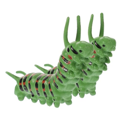 minkissy 2 Stück Realistisches Teiliges Raupenmodell Lebensechte Simulation Pädagogisches Insekten Erkennungs Farbenfrohe Nachbildung als Dekoration und Scherzartikel von minkissy