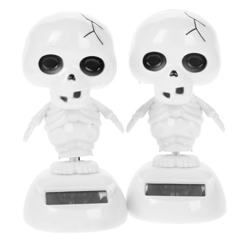 minkissy 2 Stück Solar Wackelkopf Halloween Deko Plastikskelett Autodekoration Tanzende Solarfigur für Wohnzimmer Schlafzimmer Büro Leicht und Robust minkissy 2 Stück Solar Wackelkopf Halloween Deko Plastikskelett Autodekoration Tanzende Solarfigur für Wohnzimmer Schlafzimmer Büro Leicht und Robust von minkissy