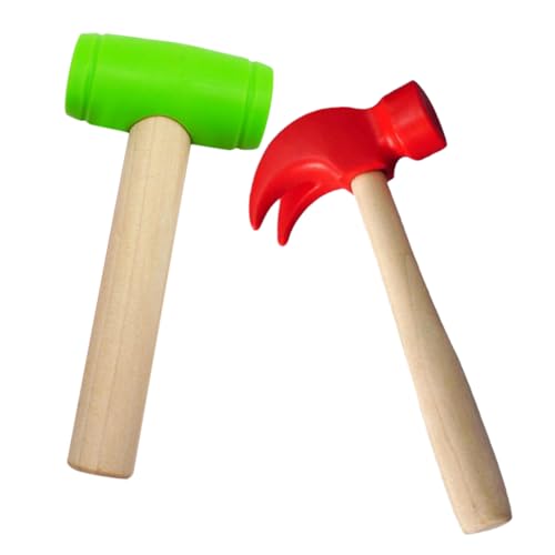 minkissy 2 Stück Spielzeughämmer Simulation Holzhämmer mit Kunststoffkopf Grüner Hammer und Roter Klauenhammer Rollenspiel Werkzeuge für Partys minkissy 2 Stück Spielzeughämmer Simulation Holzhämmer mit Kunststoffkopf Grüner Hammer und Roter Klauenhammer Rollenspiel Werkzeuge für Partys von minkissy