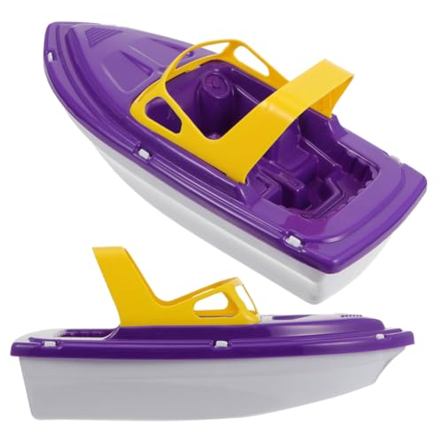 minkissy 2 Stück Teiliges Badespielzeug aus Sicherem Kunststoff Bunte Kleine Bootspielzeuge für Jungen Fördert Kreativität und Hand Auge Koordination für Badewanne und Strandspaß von minkissy