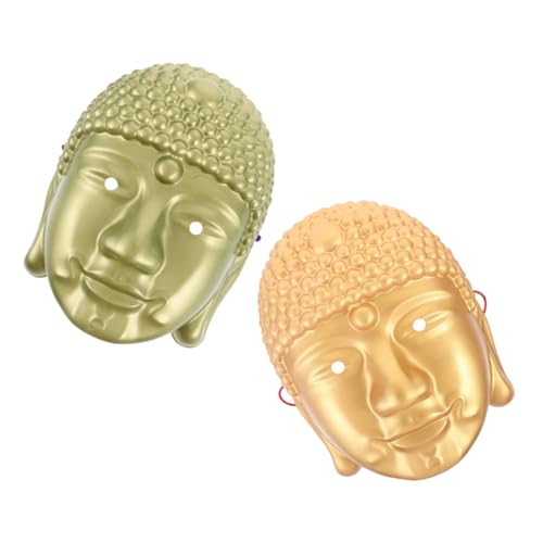 minkissy 2 Stück Teiliges Buddha Kopfmaske für Cosplay und Karneval Traditionelle Masken für Männer und Frauen als Kostüm und Party Requisiten minkissy 2 Stück Teiliges Buddha Kopfmaske für Cosplay und Karneval Traditionelle Masken für Männer und Frauen als Kostüm und Party Requisiten von minkissy