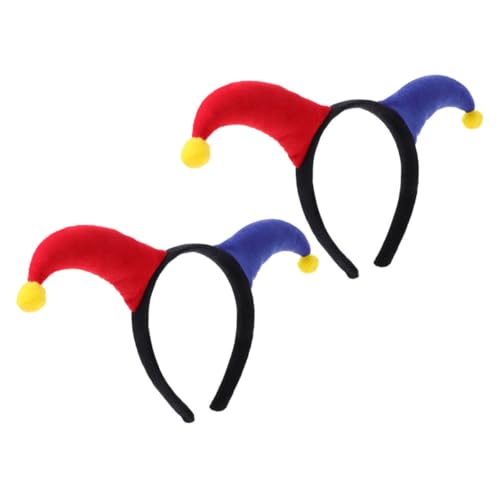 minkissy 2 Stück Teiliges Clown Haarband Leichtes Halloween Party Zubehör Kreatives und Süßes Kostüm headwear Stabiler Rahmen Passend für Erwachsene für Karneval und Maskerade von minkissy
