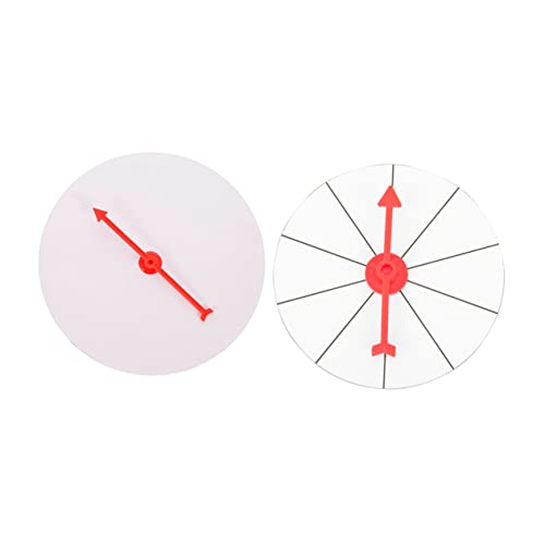 minkissy 2 Stück Teiliges DIY Drehbares Party Spiel Zubehör mit Flexiblem Zeiger Langlebig Wandhängend für Kindergeburtstag Karneval und Eventveranstaltungen von minkissy