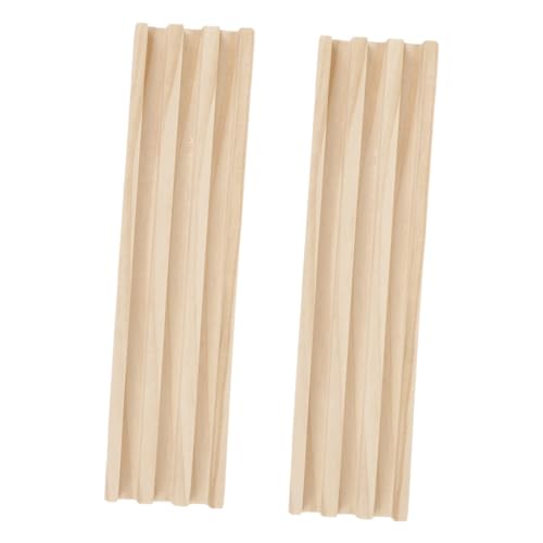 minkissy 2 Stück Teiliges Domino Holzständer mit Rutschfestem Design Tragbare Reihige Domino Tabletts für Mahjong und Brettspiele Stabiler Halter für und Spielzubehör von minkissy
