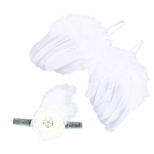 minkissy 2 Stück Teiliges Fotografie Outfit mit Flügeln Blumenfedern für Neugeborene für Fotoshootings Besondere Anlässe Komfortabel Stylisch Uv minkissy 2 Stück Teiliges Fotografie Outfit mit Flügeln Blumenfedern für Neugeborene für Fotoshootings Besondere Anlässe Komfortabel Stylisch Uv von minkissy