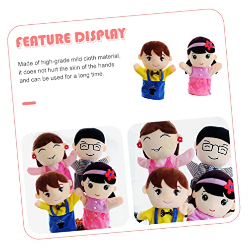 minkissy 2 Stück Teiliges Handpuppen Familie für Interaktives Rollenspiel und Geschichtenerzählen Weiche Handspielpuppen Jungen Mädchen Fördert Kommunikation und Eltern Junge Mädchen von minkissy