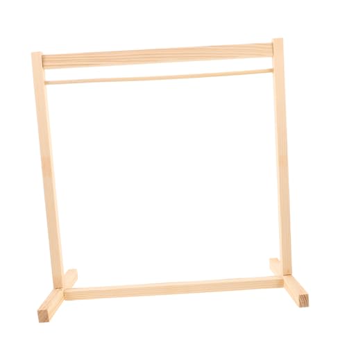 minkissy 2 Stück Teiliges Holz Kleiderständer Miniatur Puppenkleiderständer Leichtes Stabiles Garderobenregal für Puppenhaus für Puppen und Stofftierkleidung von minkissy