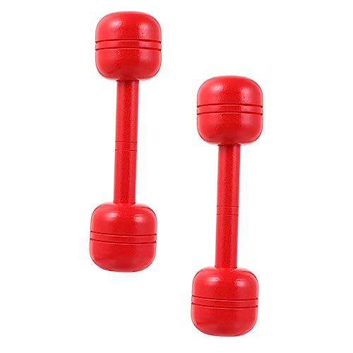 minkissy 2 Stück Teiliges Holzhantel Mittlere Sicheres zur Arm und Handmuskelentwicklung Leichtes Farbenfrohes Kindergarten für Jungen und Mädchen von minkissy