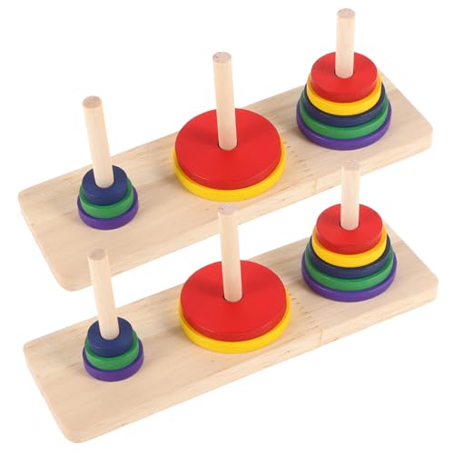 minkissy 2 Stück Teiliges Holzspielzeug Hanoi Turm Puzzle für Erwachsene Intelligentes Denkspiel für DIY Partys Kreative Freizeitaktivitäten und Geistige minkissy 2 Stück Teiliges Holzspielzeug Hanoi Turm Puzzle für Erwachsene Intelligentes Denkspiel für DIY Partys Kreative Freizeitaktivitäten und Geistige von minkissy