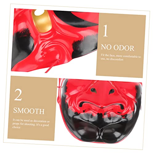 minkissy 2 Stück Teiliges Japanische Tengu Maske Kunststoff Ergonomisch Geformt Komfortabel Auffällige Farben Kostüm Maske für Halloween Party Cosplay für Erwachsene minkissy 2 Stück Teiliges Japanische Tengu Maske Kunststoff Ergonomisch Geformt Komfortabel Auffällige Farben Kostüm Maske für Halloween Party Cosplay für Erwachsene von minkissy