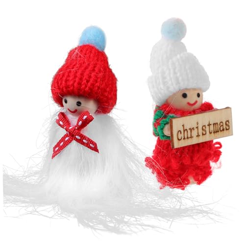 minkissy 2 Stück Teiliges Mini Puppenhaus Zubehör Weihnachtsdekoration mit Niedlichen Stoffpuppen Detailreiche DIY Christbaumschmuck Figuren für Festliche Miniaturhäuser minkissy 2 Stück Teiliges Mini Puppenhaus Zubehör Weihnachtsdekoration mit Niedlichen Stoffpuppen Detailreiche DIY Christbaumschmuck Figuren für Festliche Miniaturhäuser von minkissy