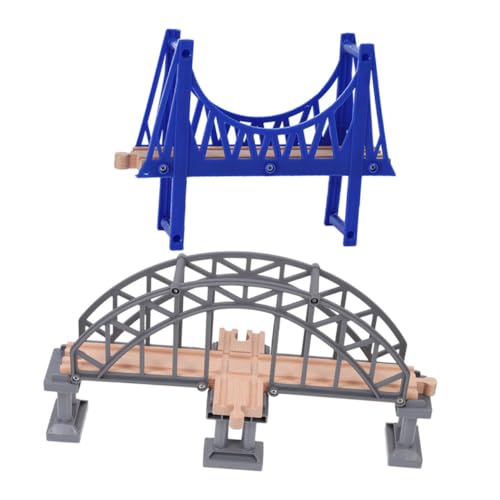 minkissy 2 Stück Teiliges Modelleisenbahn brückenset aus Robustem Realistische Bahnbrücke für Spielerischen Lernen und Kreativen Szenenbau Geeignet für DIY Zugschienen Zubehör von minkissy
