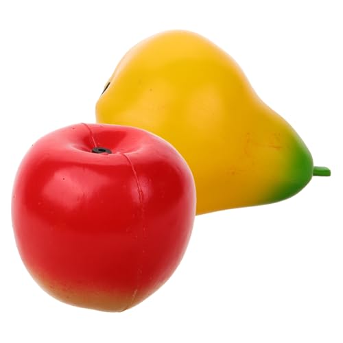 minkissy 2 Stück Teiliges Musikalisches Shaker Früchte Maracas aus Kunststoff Pädagogisches Percussion Kleinkinder Fördert Hand Auge koordination und Musikalisches Interesse Geeignet für von minkissy