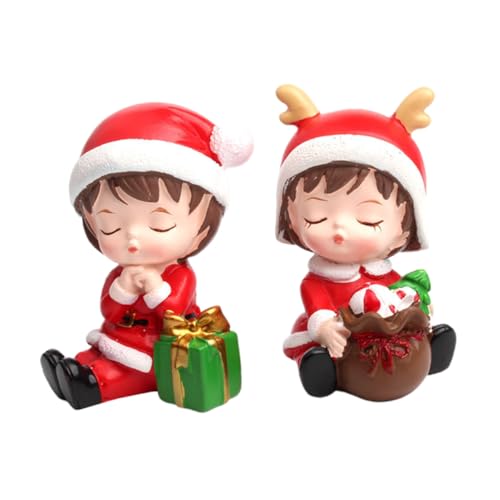 minkissy 2 Stück Teiliges Resin Cake Dekor Weihnachtsmotiv Niedliche Santa Junge Mädchen Figuren Langlebige Tisch Deko Vielseitig als Kuchen Party Ornament für Weihnachtsfeiern minkissy 2 Stück Teiliges Resin Cake Dekor Weihnachtsmotiv Niedliche Santa Junge Mädchen Figuren Langlebige Tisch Deko Vielseitig als Kuchen Party Ornament für Weihnachtsfeiern von minkissy