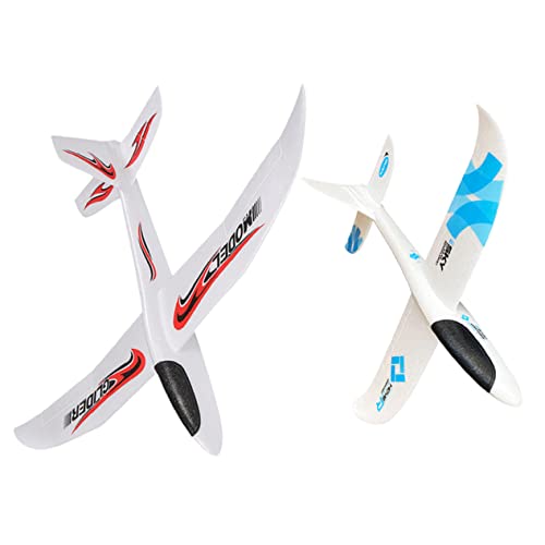 minkissy 2 Stück Teiliges Schaumstoffflugzeug für Leicht Zusammenbaubar Outdoor für Jungen und Mädchen Fördert Praktische Fähigkeiten und Spielerisches Lernen Buntem Sticker von minkissy