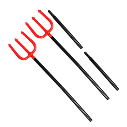minkissy 2 Stück Teufel Kostümzubehör Halloween Cosplay-Dreizack-Stütze Cosplay- Halloween Heugabel Teufelsauge-Kostüm Teufelskostümzubehör Dreizack Plastik minkissy 2 Stück Teufel Kostümzubehör Halloween Cosplay-Dreizack-Stütze Cosplay- Halloween Heugabel Teufelsauge-Kostüm Teufelskostümzubehör Dreizack Plastik von minkissy