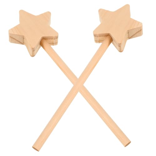 minkissy 2 Stück Unvollendete Holz Feenstäbe Set DIY Malbare Zauberstäbe für Leichte Bastelstäbe zum Bemalen und Dekorieren Kreative Party Farbstäbe für und Festdeko minkissy 2 Stück Unvollendete Holz Feenstäbe Set DIY Malbare Zauberstäbe für Leichte Bastelstäbe zum Bemalen und Dekorieren Kreative Party Farbstäbe für und Festdeko von minkissy