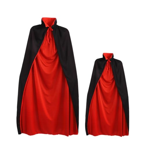 minkissy 2 Stück Vampirumhang Halloween Kostüm Vampir Cape Vampirumhang Kreativer Umhang Requisite Cosplay Umhang Für Halloween Vampire Umhang Dekoration Dekorativer Halloween Umhang Stoff von minkissy