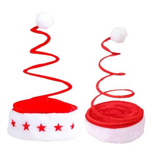 minkissy 2 Stück Weihnachtsmütze Lustige Hüte für Dekorative Weihnachtsmütze Zufälliger Stil für Festivals und Partys Tragbar und Langlebig minkissy 2 Stück Weihnachtsmütze Lustige Hüte für Dekorative Weihnachtsmütze Zufälliger Stil für Festivals und Partys Tragbar und Langlebig von minkissy