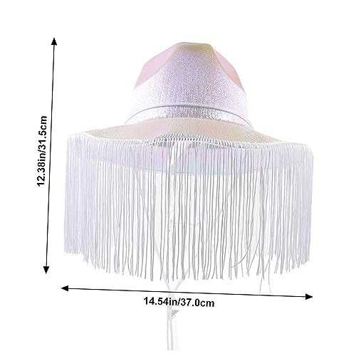 minkissy 2 Stück Western Style Verstellbare Partyhüte mit Bunten Fransen Cowboyhut für Halloween und Mottopartys Damen und Herren Farblich Gemischt Weiß und Rosa Glitzernde Cowgirl Hüte minkissy 2 Stück Western Style Verstellbare Partyhüte mit Bunten Fransen Cowboyhut für Halloween und Mottopartys Damen und Herren Farblich Gemischt Weiß und Rosa Glitzernde Cowgirl Hüte von minkissy