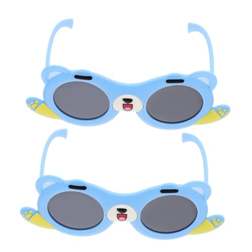 minkissy 2 Stück geformt Dackel Hündchen Haustier Schauspiel klein partybrille Leicht zu reinigende Brille Hundebrillen UV-Schutzbrillen Niedliche Brillen Stk Sky-blue von minkissy