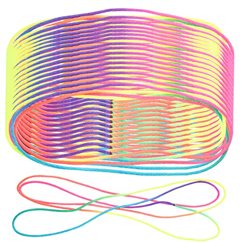 minkissy 20 Stck Teiliges Finger String Dehnbares Handspiel für Regenbogenfarbene Strapazierfähige Fingerschnüre Fingerfertigkeit und Geschicklichkeit von minkissy