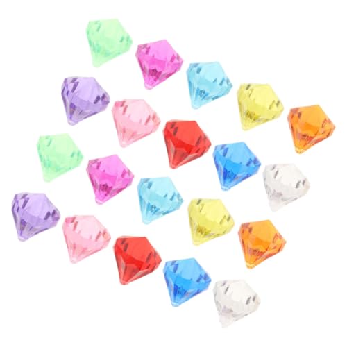 minkissy 20 Stück Bunte Tauchjuwelen Pool Spielzeuge Teiliges Acryl Edelstein Langlebig Farbecht Robust für Geburtstag Party und Schwimmspiele von minkissy