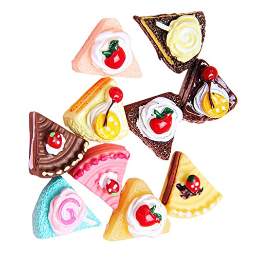 minkissy 20 Stück Kreative Teiliges von Cartoon Dekorationen für Puppenhäuser Realistische Künstliche Kuchenanhänger Handytaschen Accessoires DIY Handwerkszubehör von minkissy