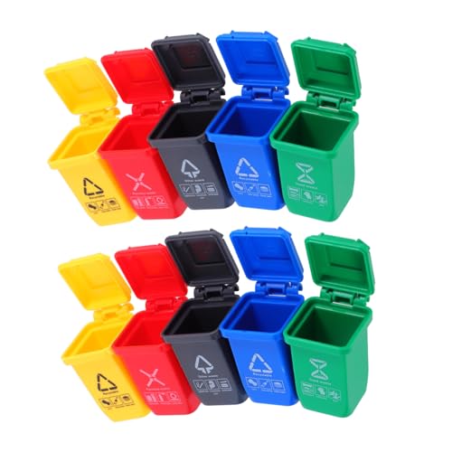 minkissy 20 Stück Mini Mülleimer mit Deckel Miniatur Mülltonnen zum Sortieren Realistische Mini Desktop Abfalleimer für Puppenhaus Büro und Kinderzimmer Umweltbewusstes Zubehör minkissy 20 Stück Mini Mülleimer mit Deckel Miniatur Mülltonnen zum Sortieren Realistische Mini Desktop Abfalleimer für Puppenhaus Büro und Kinderzimmer Umweltbewusstes Zubehör von minkissy