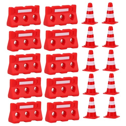 minkissy 20 Stück Mini Verkehrszeichen Spielset Teiliges mit Roten Verkehrshütchen und Roten Wasserbarrieren für Lernspielzeug zur Kognitiver Fähigkeiten und Eltern Junge Mädchen minkissy 20 Stück Mini Verkehrszeichen Spielset Teiliges mit Roten Verkehrshütchen und Roten Wasserbarrieren für Lernspielzeug zur Kognitiver Fähigkeiten und Eltern Junge Mädchen von minkissy