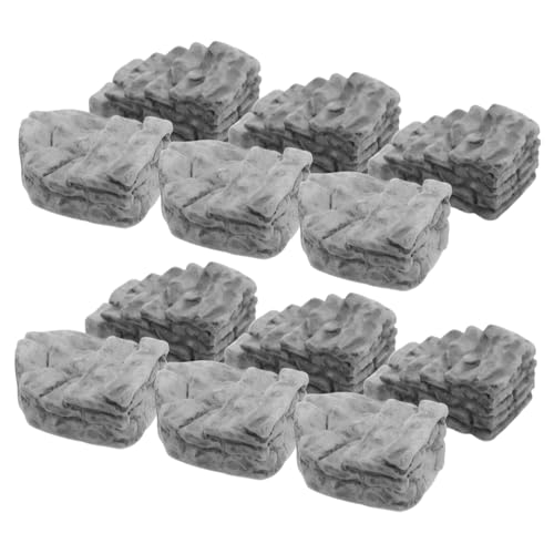 minkissy 20 Stück Miniatur Treppenhaus Modell Puppenhaus Stufen Miniaturen Für Puppenhaus Miniatur Gartentreppe Harz von minkissy