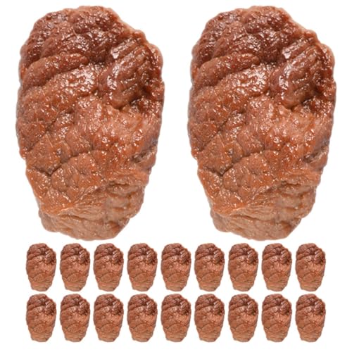 minkissy 20 Stück PVC Simulierte Rinderstücke für Rollenspiele der Küche Lernspielzeug Sensorischen Entwicklung minkissy 20 Stück PVC Simulierte Rinderstücke für Rollenspiele der Küche Lernspielzeug Sensorischen Entwicklung von minkissy