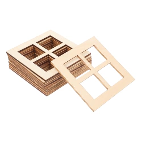 minkissy 20 Stück Puppenhaus Miniatur Fensterrahmen aus Holz Viergeteiltes Design Vielseitige Möbelzubehör für DIY Dekoration Gartenornamente Detailreiche Miniaturfenster minkissy 20 Stück Puppenhaus Miniatur Fensterrahmen aus Holz Viergeteiltes Design Vielseitige Möbelzubehör für DIY Dekoration Gartenornamente Detailreiche Miniaturfenster von minkissy